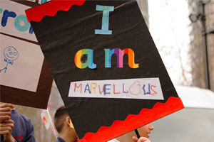 'I am marvellous' sign at the Tate Exchange Festival of Creativity