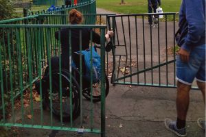 disabled person cant access green spaces in bristol and bath parks